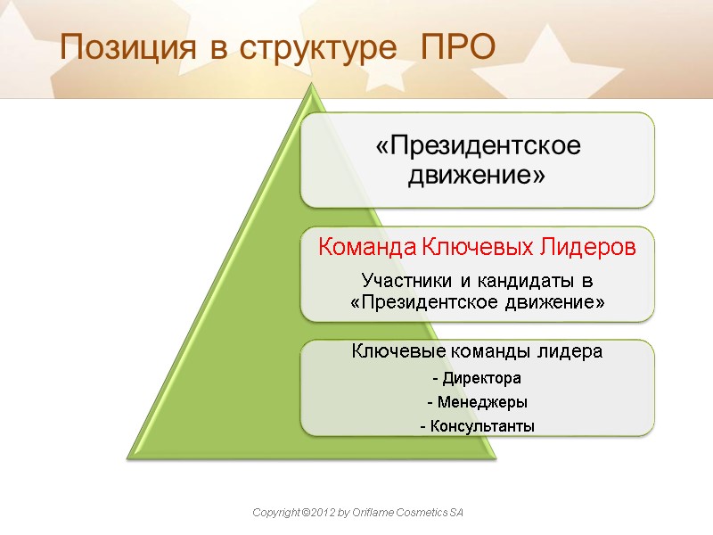 Позиция в структуре  ПРО